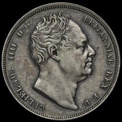 1837 William IV Milled Silver Half Crown Obverse