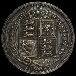 1887 Victoria Jubilee Head Silver Sixpence Reverse
