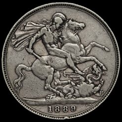 1889 Queen Victoria Jubilee Head Silver Crown Reverse