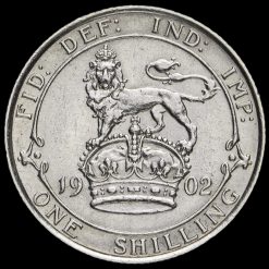 1902 Edward VII Silver Shilling Reverse