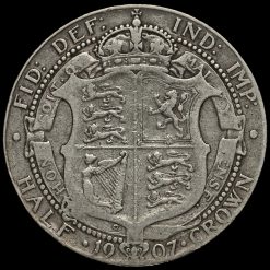 1907 Edward VII Silver Half Crown Reverse