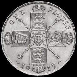 1917 George V Silver Florin Reverse