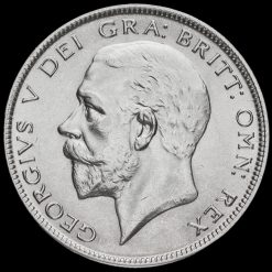 1928 George V Silver Half Crown Obverse