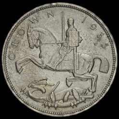 1935 King George V Rocking Horse Silver Jubilee Crown Reverse