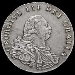 1792 George III Early Milled Silver Maundy Twopence Obverse