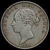 1878 Queen Victoria Young Head Silver Half Crown Obverse