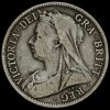 1900 Queen Victoria Veiled Head Silver Half Crown Obverse