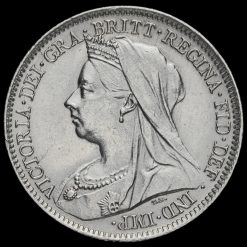 1900 Queen Victoria Veiled Head Silver Sixpence Obverse