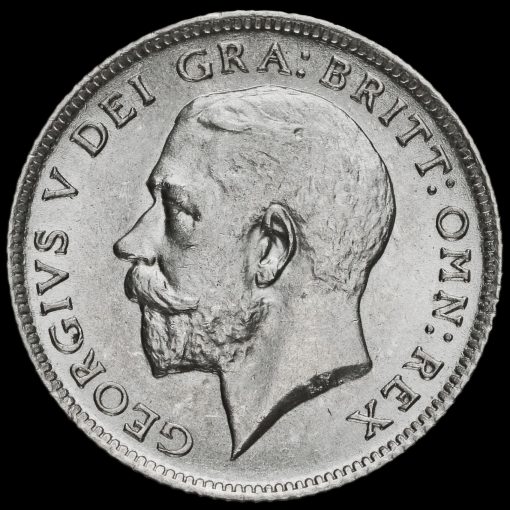 1911 George V Silver Sixpence Obverse