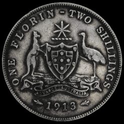 Australia 1913 George V Silver Florin Reverse