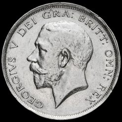 1915 George V Silver Half Crown Obverse