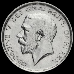 1916 George V Silver Half Crown Obverse