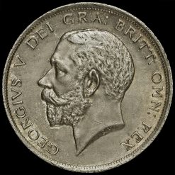 1917 George V Silver Half Crown Obverse