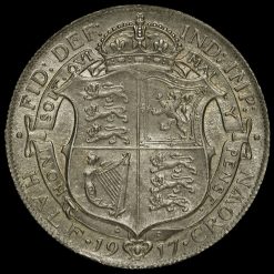1917 George V Silver Half Crown Reverse