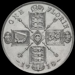 1918 George V Silver Florin Reverse