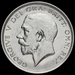 1918 George V Silver Half Crown Obverse