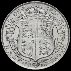 1918 George V Silver Half Crown Reverse