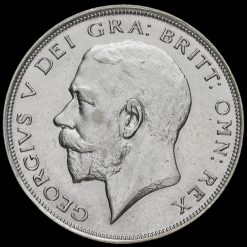 1923 George V Silver Half Crown Obverse