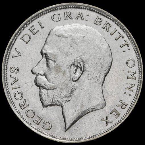 1923 George V Silver Half Crown Obverse