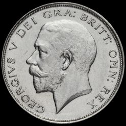 1923 George V Silver Half Crown Obverse