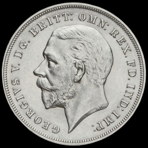 1935 King George V Rocking Horse Silver Jubilee Crown Obverse
