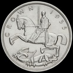 1935 King George V Rocking Horse Silver Jubilee Crown Reverse