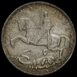 1935 King George V Rocking Horse Silver Jubilee Crown Reverse