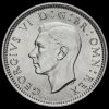 1944 George VI Silver Sixpence Obverse