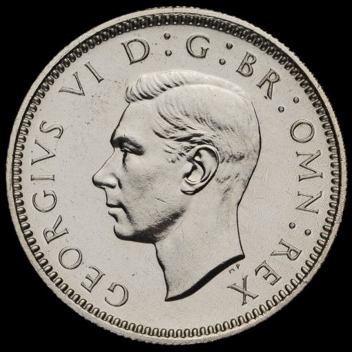 1950 George VI Proof Sixpence Obverse