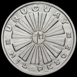 Uruguay 1969 Silver 1000 Pesos Coin Obverse