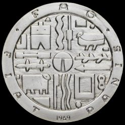 Uruguay 1969 Silver 1000 Pesos Coin Reverse