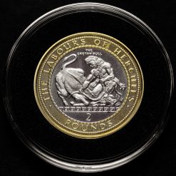 Gibraltar 2020 Labours of Hercules, The Cretan Bull Two Pound £2 Coin Reverse