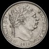 1818 George III Milled Silver Sixpence Obverse