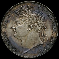 1820 George IV Milled Silver Half Crown Obverse
