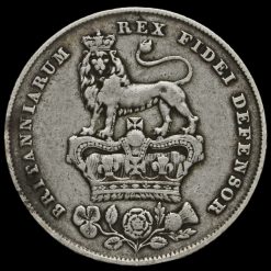 1829 George IV Bare Head Milled Silver Shilling Reverse