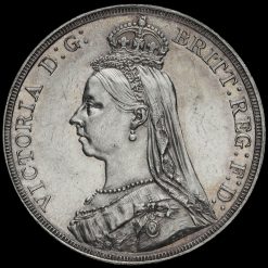1887 Queen Victoria Jubilee Head Silver Crown Obverse