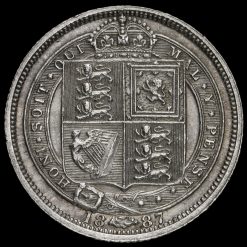 1887 Victoria Jubilee Head Silver Sixpence Reverse