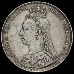 1892 Queen Victoria Jubilee Head Silver Shilling Obvverse