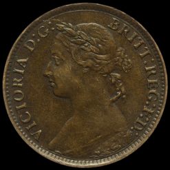 1893 Queen Victoria Bun Head Farthing Obverse