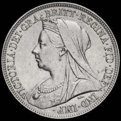 1896 Queen Victoria Veiled Head Silver Shilling Obverse
