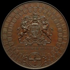 1897 Queen Victoria Diamond Jubilee Large Copper Medal by F Bowcher Reverse
