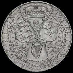 1899 Queen Victoria Veiled Head Silver Florin Reverse