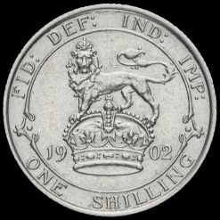 1902 Edward VII Silver Shilling Reverse