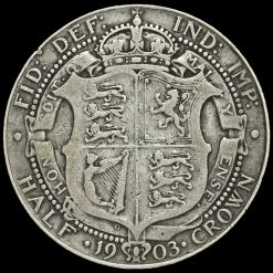 1903 Edward VII Silver Half Crown Reverse