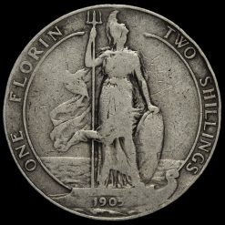 1905 Edward VII Silver Florin Reverse