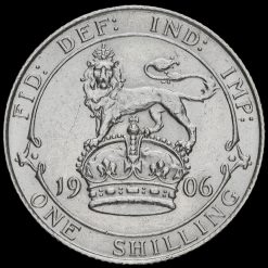 1906 Edward VII Silver Shilling Reverse