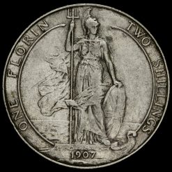 1907 Edward VII Silver Florin Reverse