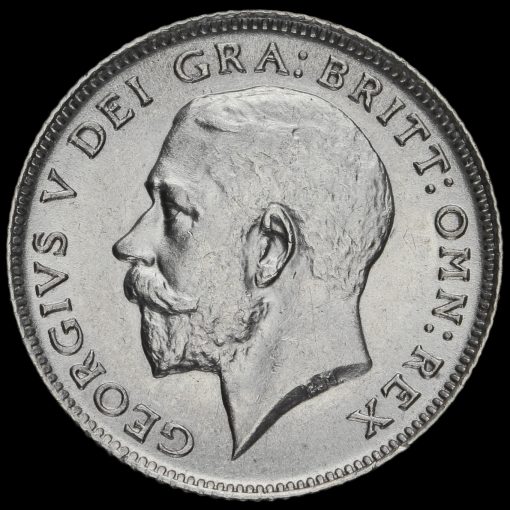 1911 George V Silver Sixpence Obverse