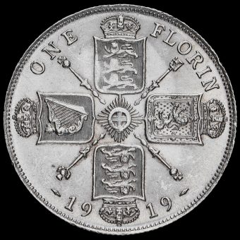 1919 George V Silver Florin Reverse