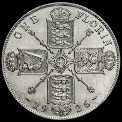 1926 George V Silver Florin Reverse